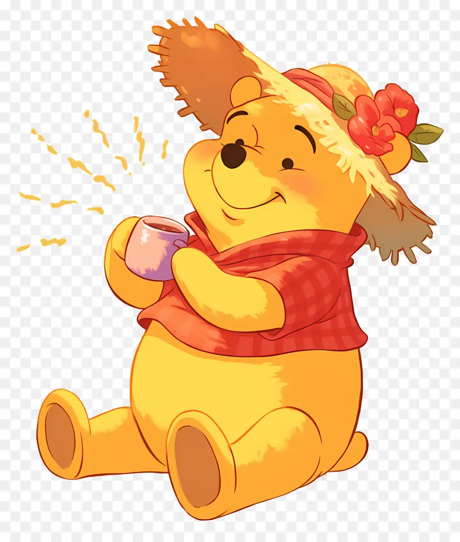 Winnie L'ourson，Ours Avec Chapeau PNG