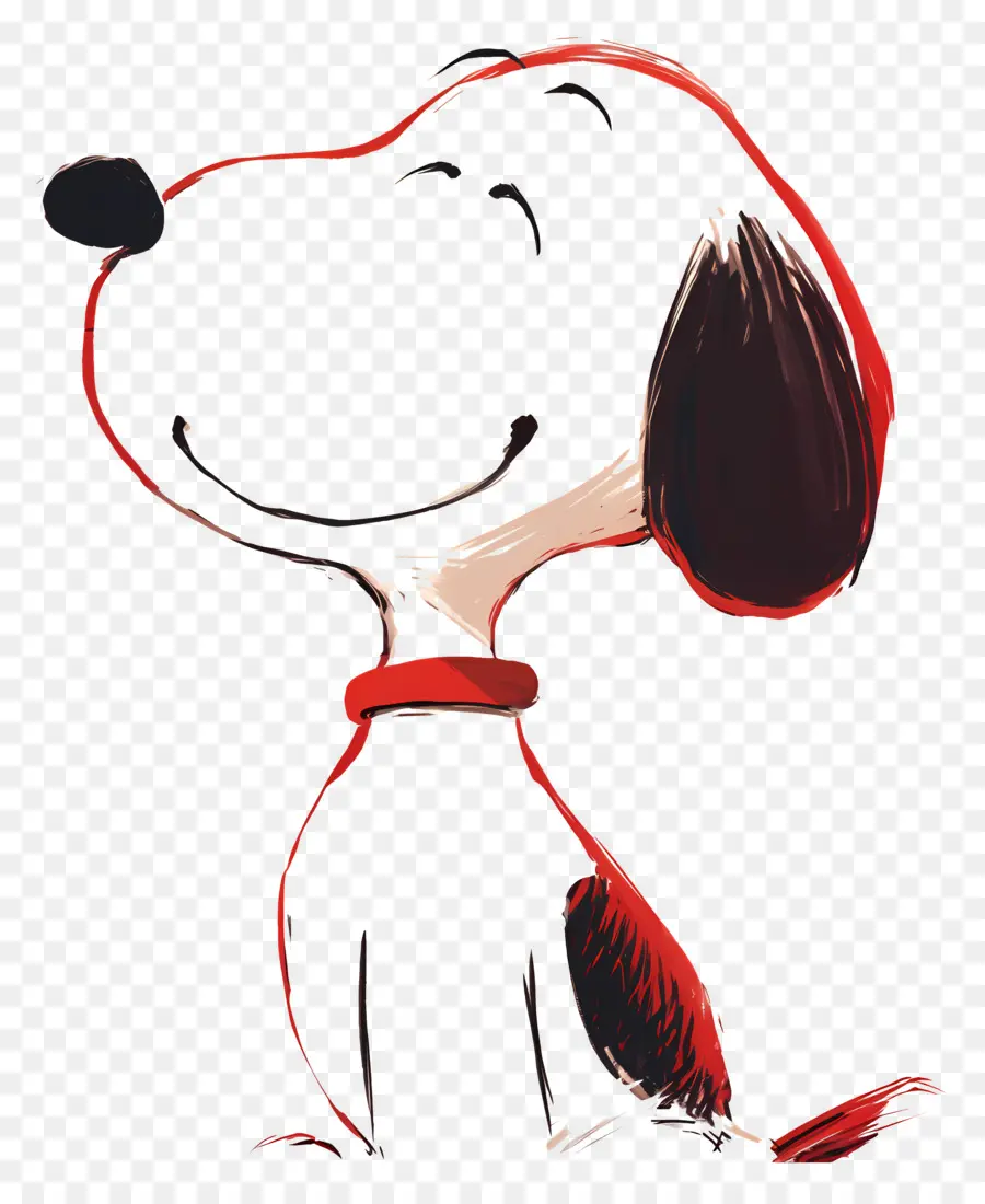 Snoopy，Chien De Dessin Animé Souriant PNG