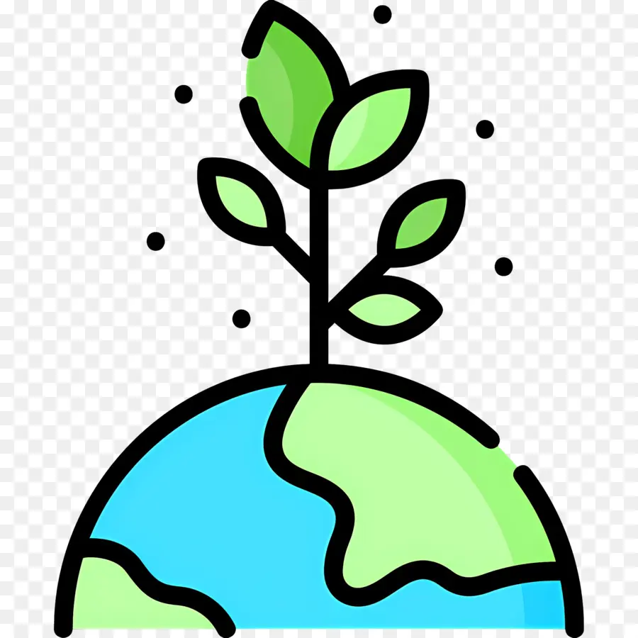 Durabilité，Terre Avec Plante PNG