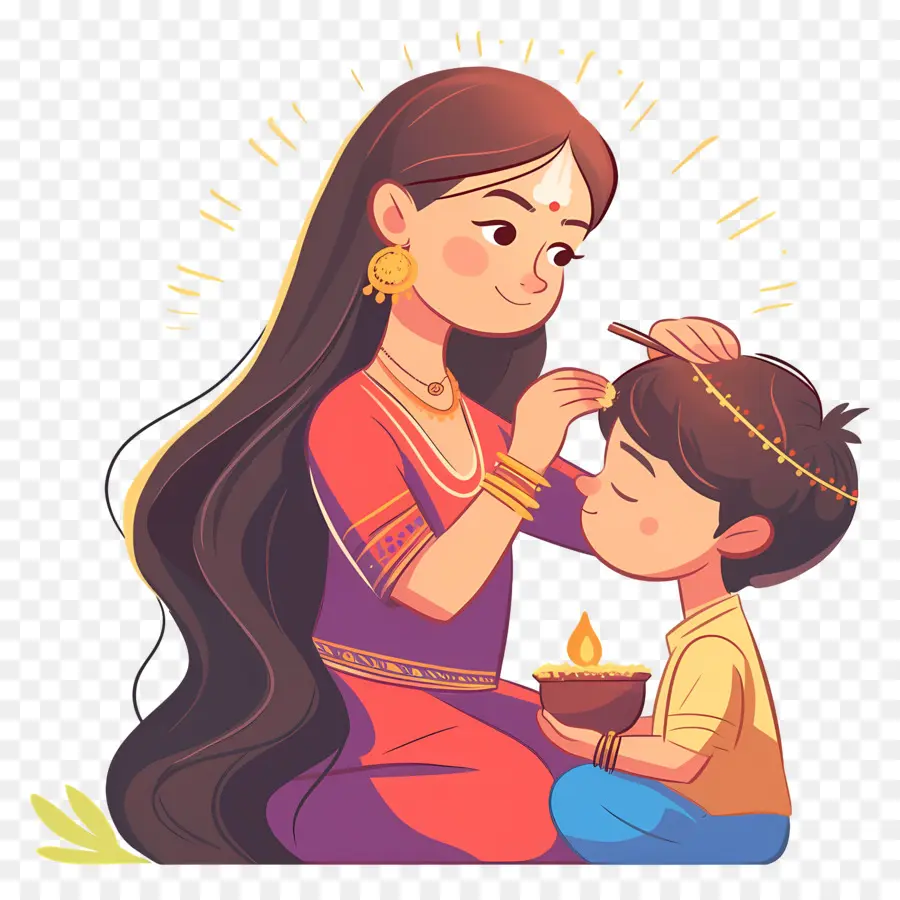 Bhai Dooj，Soeur Et Frère PNG