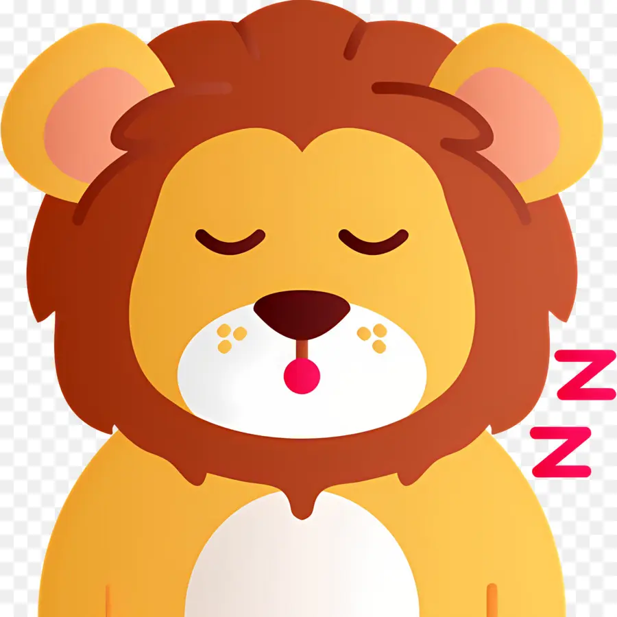 Dormir Zzz，Lion Endormi PNG