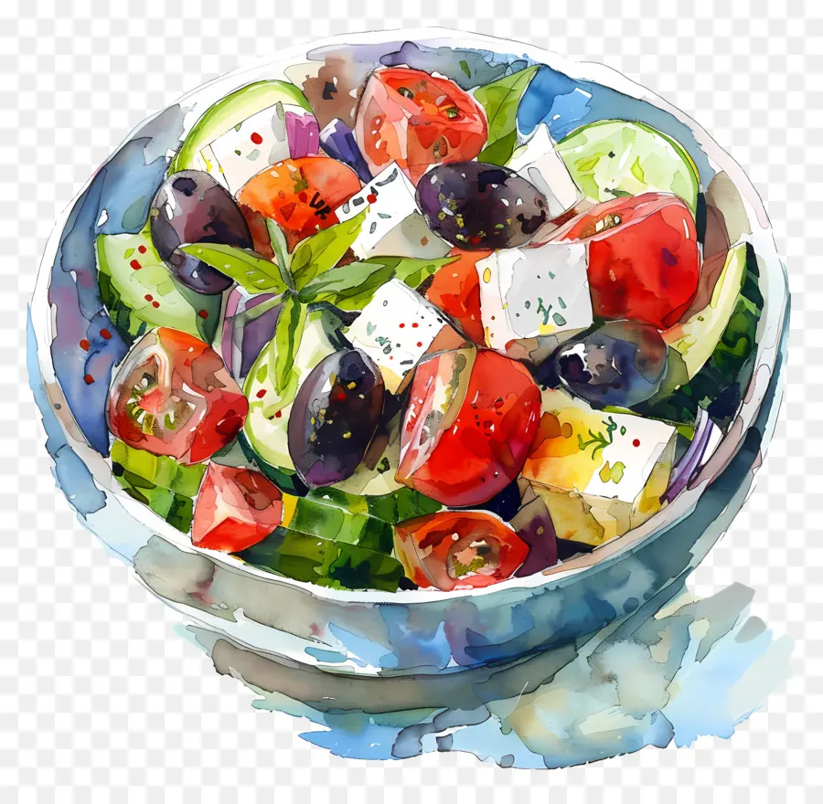 Salade Grecque，Saladier PNG