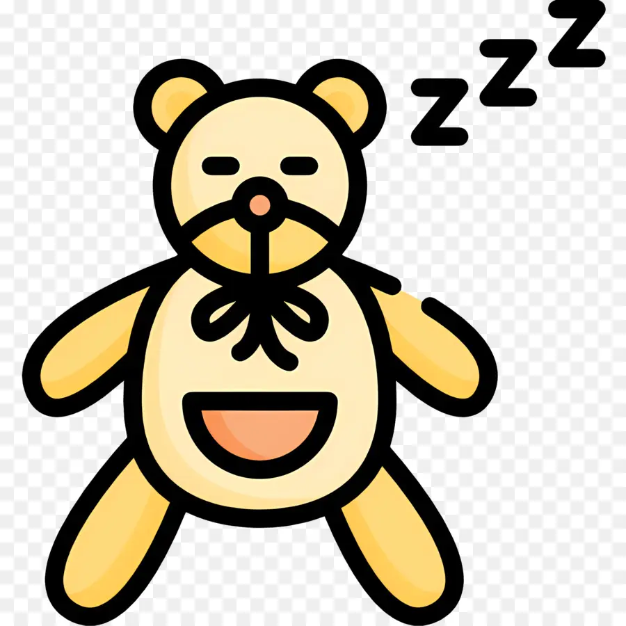 Dormir Zzz，Ours En Peluche Endormi PNG