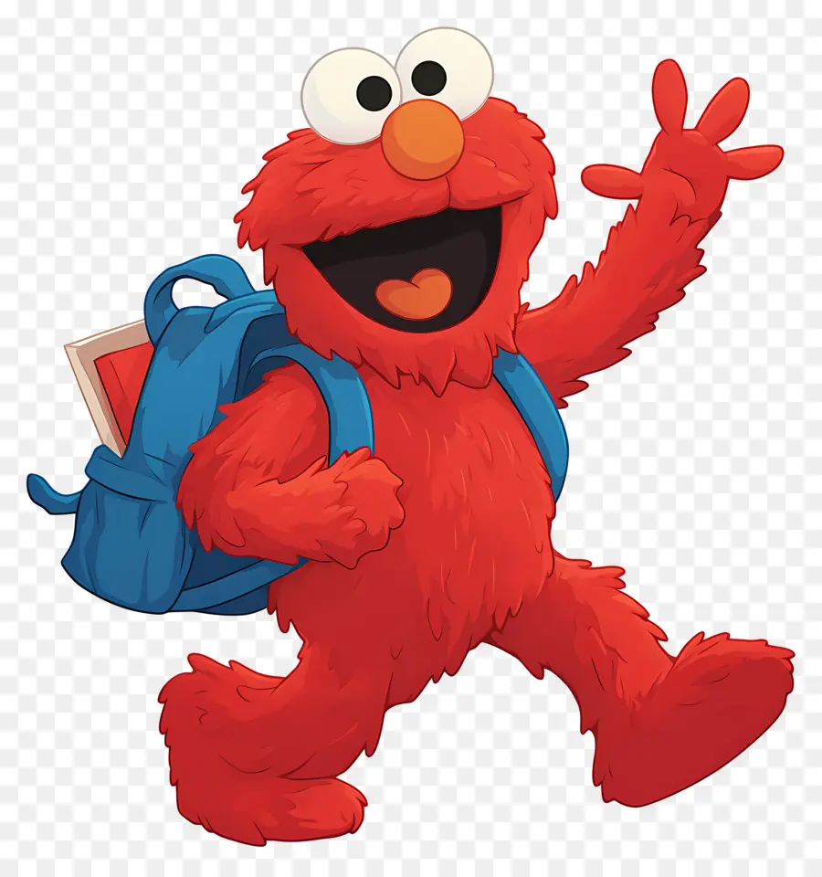 Elmo，Personnage à Fourrure Rouge PNG