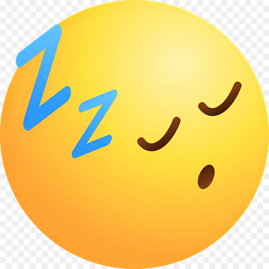 Dormir Zzz，Emoji Endormi PNG