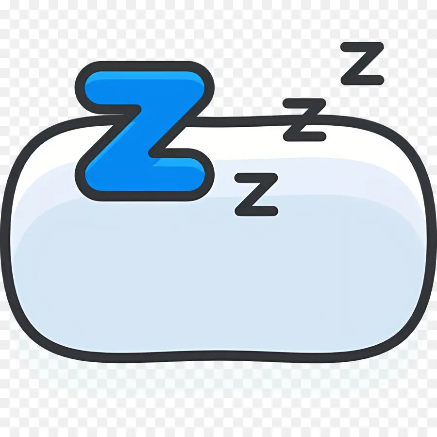 Dormir Zzz，Oreiller Avec Des Z PNG