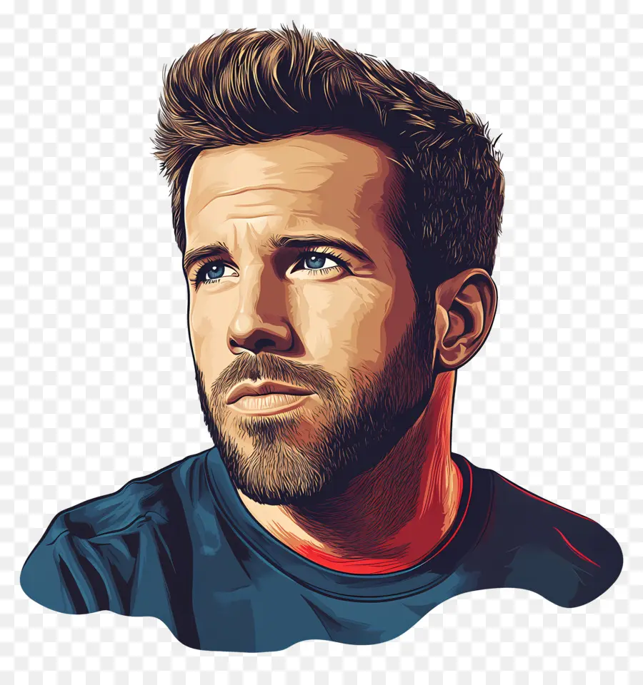 Ryan Reynolds，Illustration Du Personnage PNG