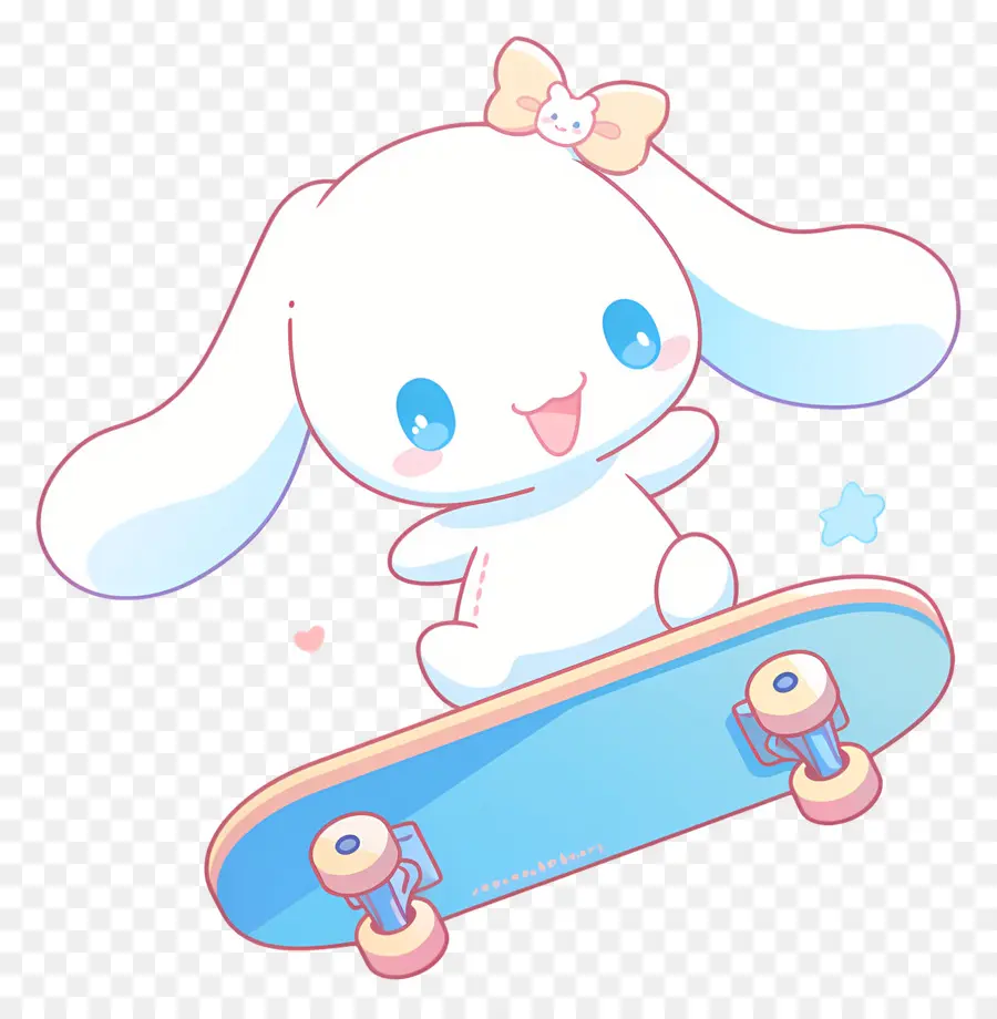 Cannelle Mignonne，Personnage Mignon Sur Skateboard PNG