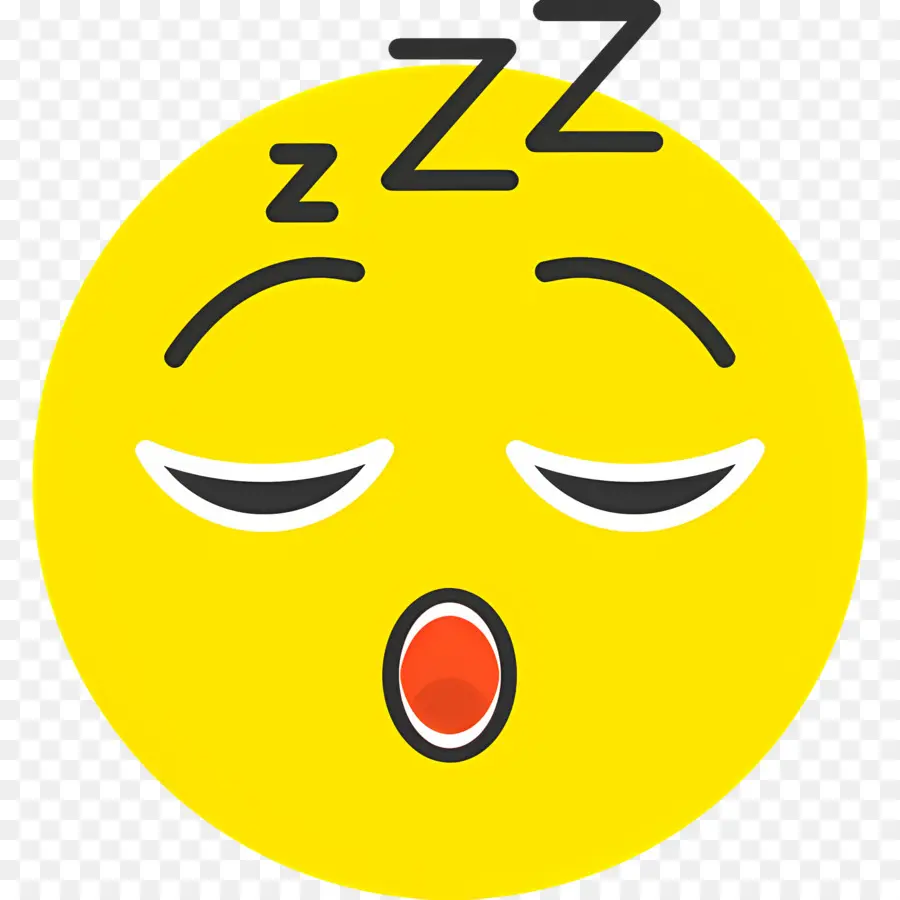 Dormir Zzz，Emoji Endormi PNG