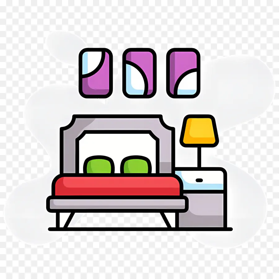 Chambre à Coucher，Illustration De La Chambre à Coucher PNG