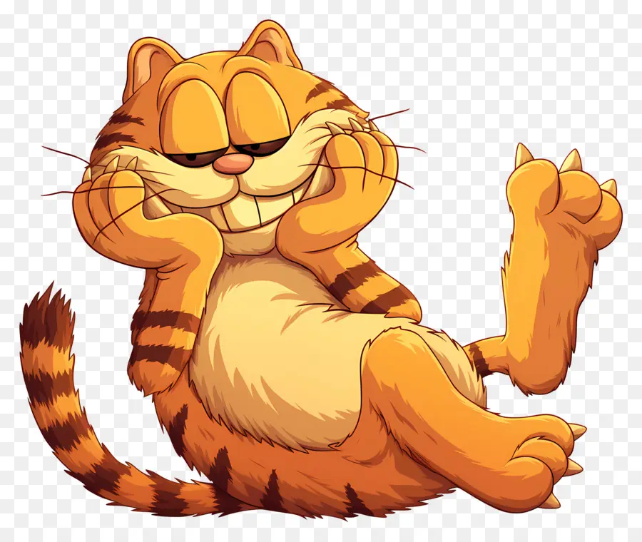 Garfield，Chat Orange PNG