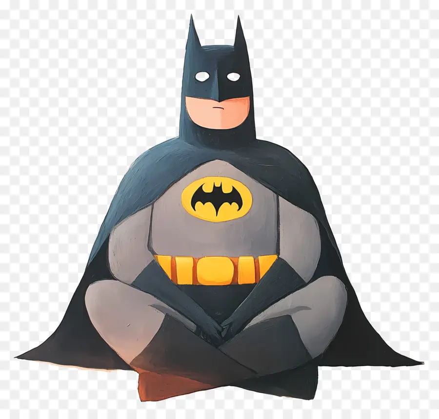 Homme Chauve Souris，Super Héros Méditant PNG