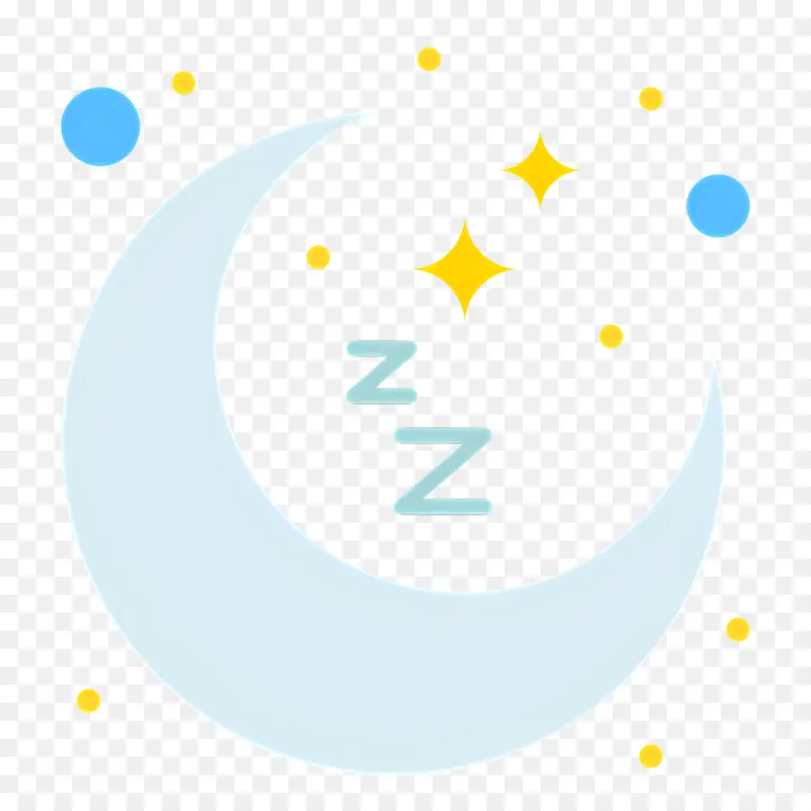 Dormir Zzz，Lune Et étoiles PNG