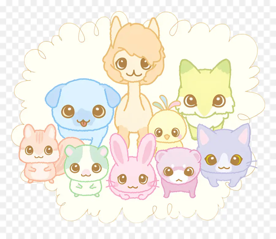 Bosanimal，Groupe D'animaux De Dessin Animé PNG