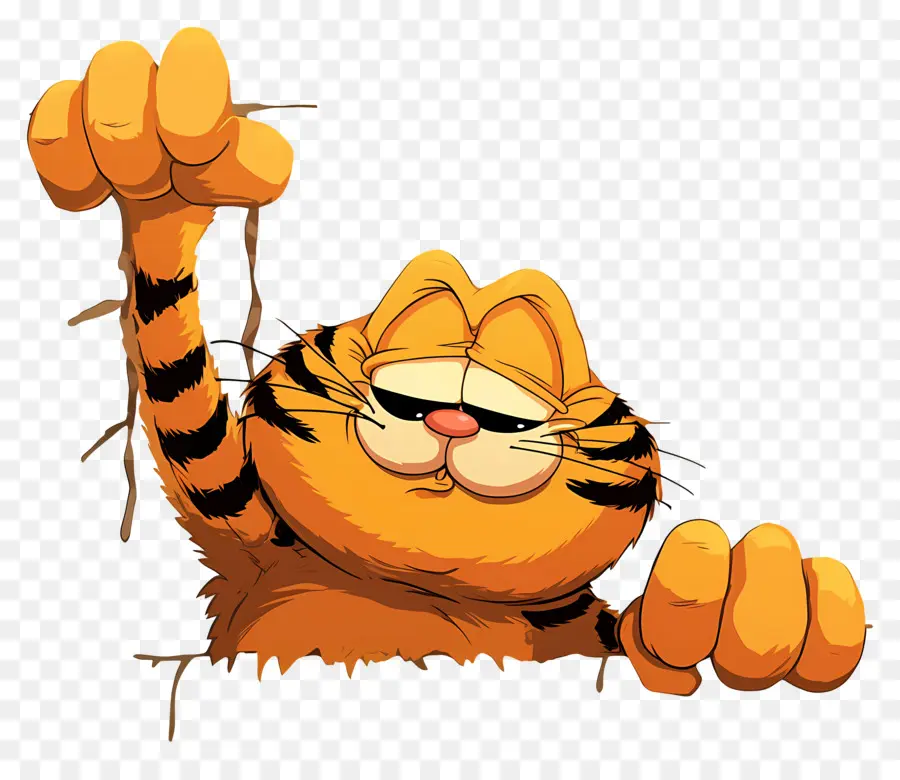 Garfield，Chat Orange PNG