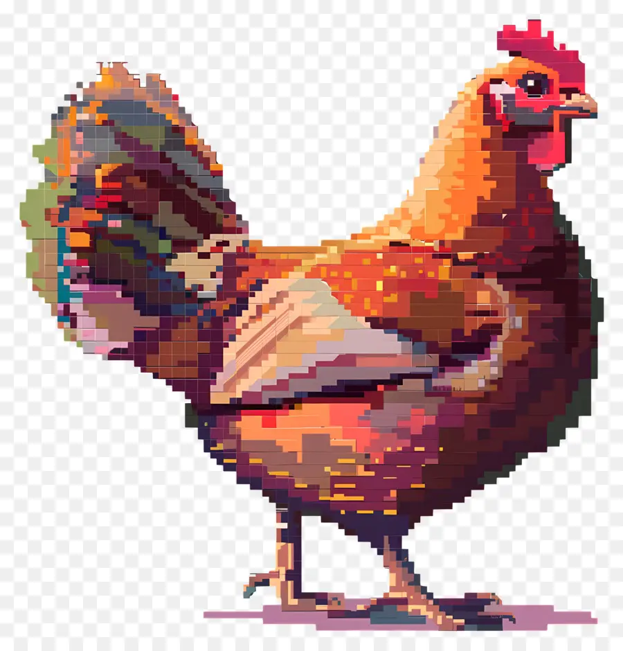 Dinde De Thanksgiving Pixel，Poulet Pixel PNG