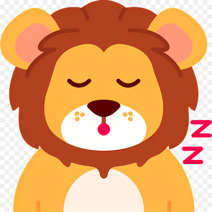 Dormir Zzz，Lion Endormi PNG