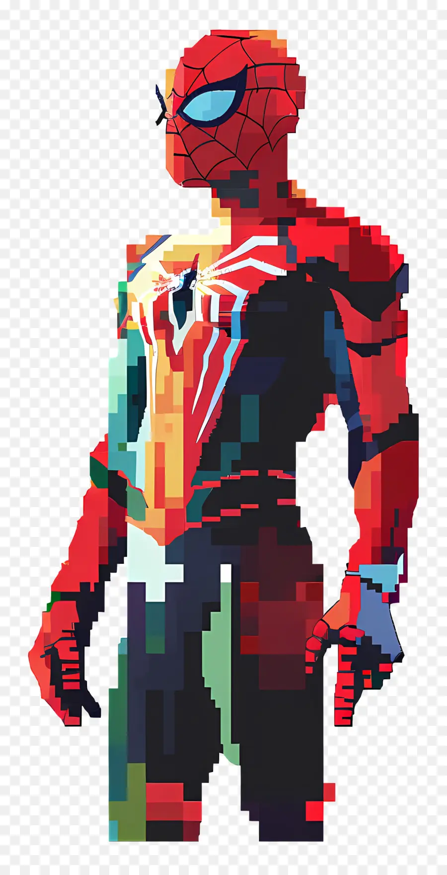 Pixel Araignée，Pixel Spider Man PNG