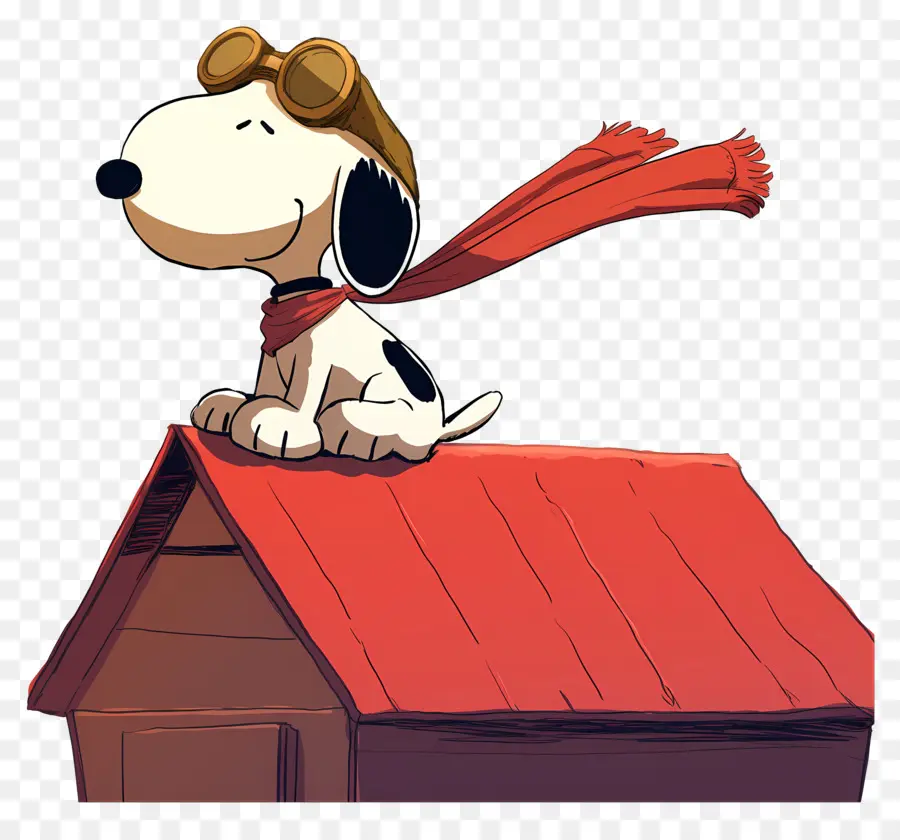 Snoopy，Chien De Dessin Animé Avec Des Lunettes PNG