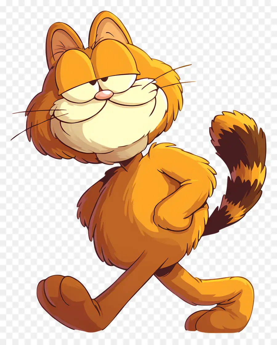 Garfield，Chat Orange PNG