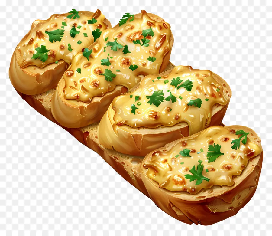 Pain à L'ail，Pain Au Fromage PNG