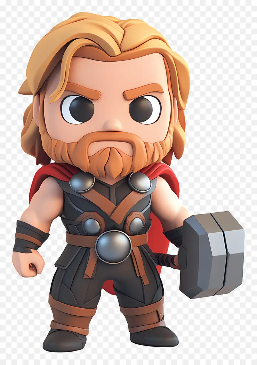 Thor，Guerrier Blond Avec Marteau PNG