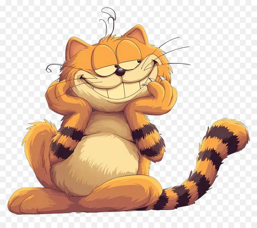 Garfield，Chat Orange PNG