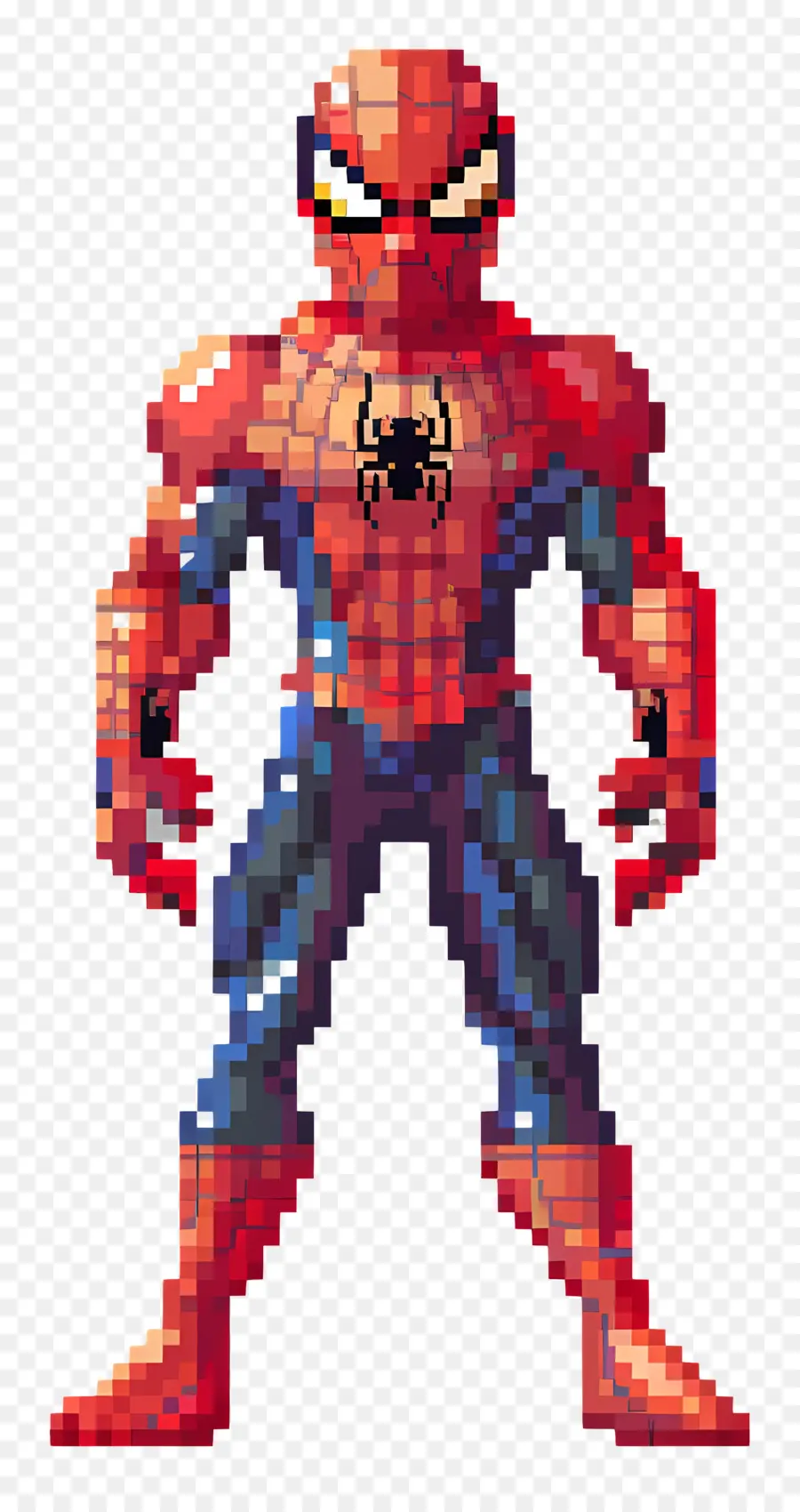 Pixel Araignée，Spider Man Pixélisé PNG