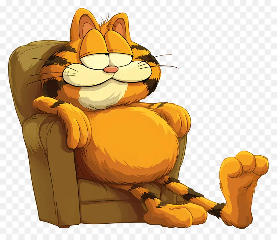 Garfield，Chat Orange PNG