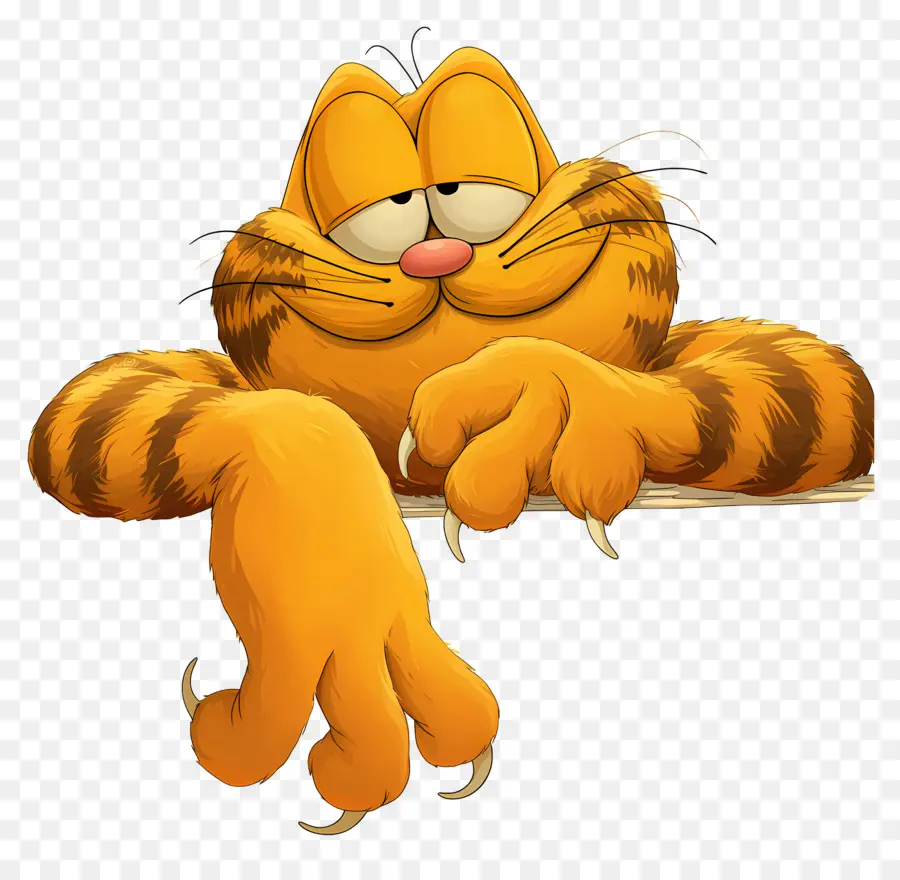 Garfield，Chat Orange PNG