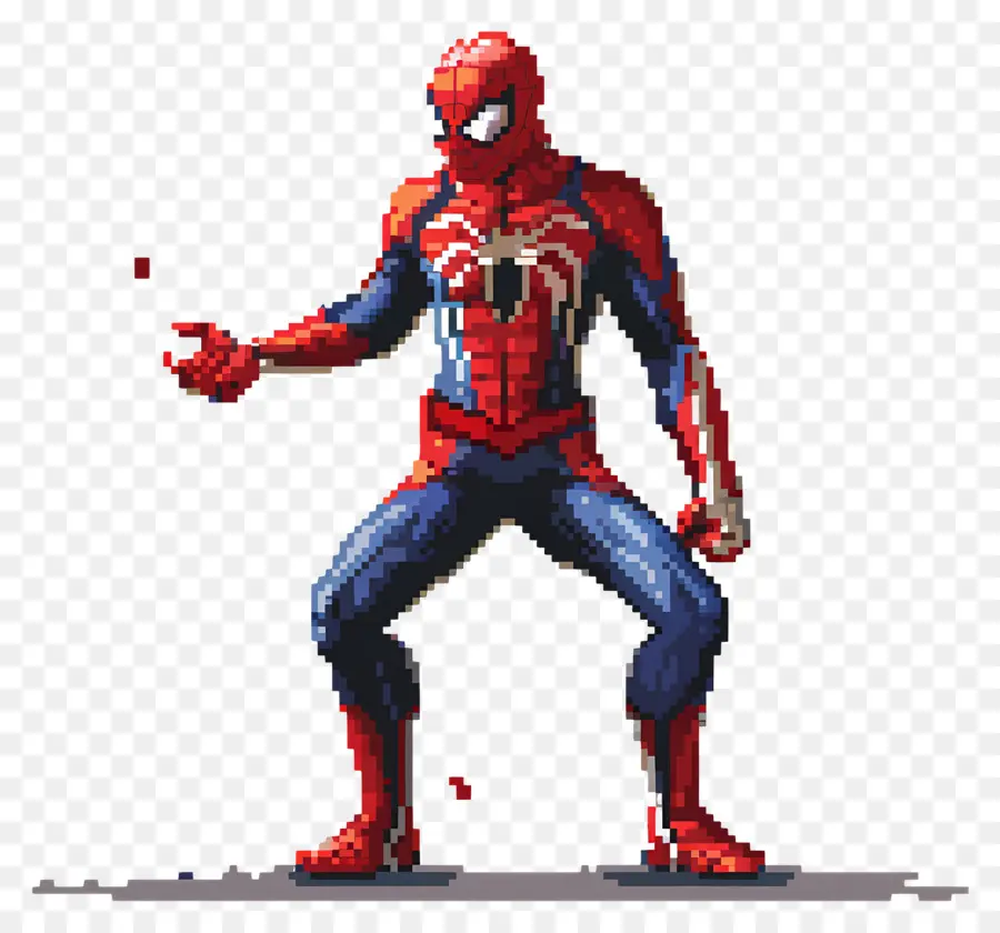 Pixel Araignée，Spider Man Pixélisé PNG