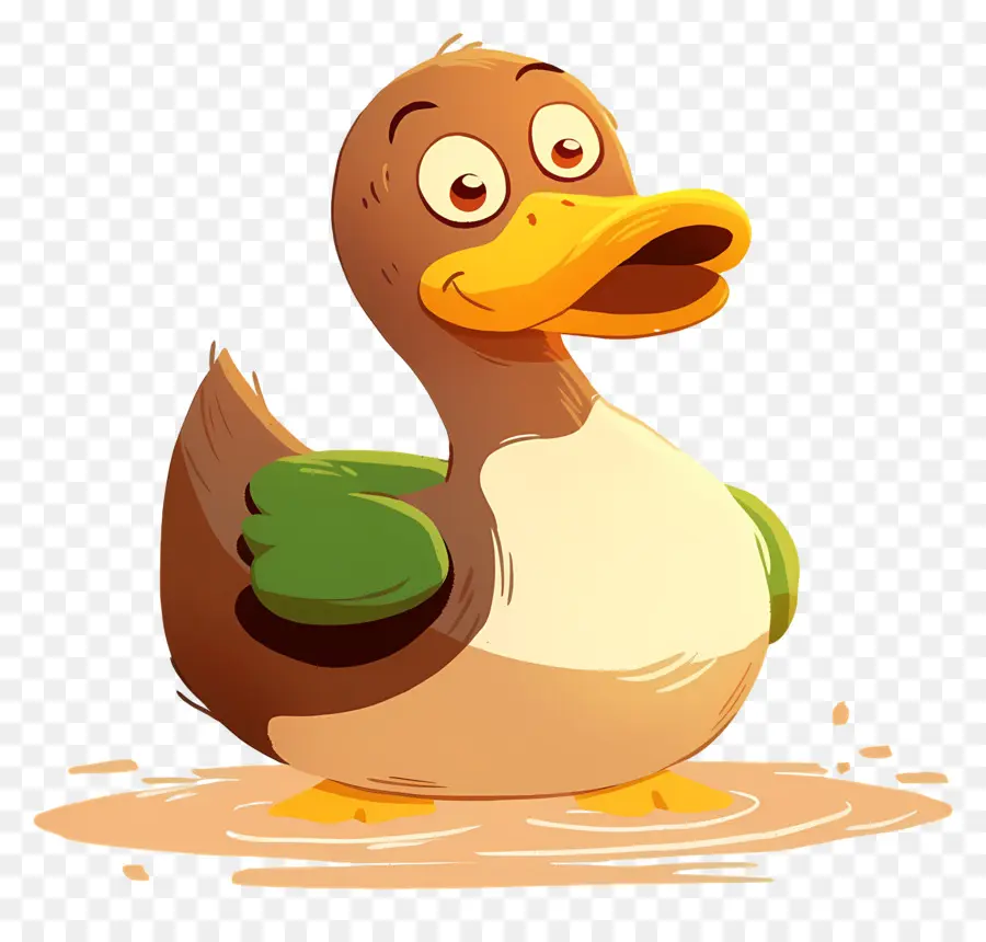 Caricature De Canard，Canard Dans L'eau PNG