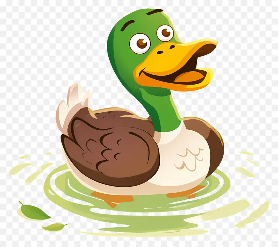 Caricature De Canard，Canard Vert PNG