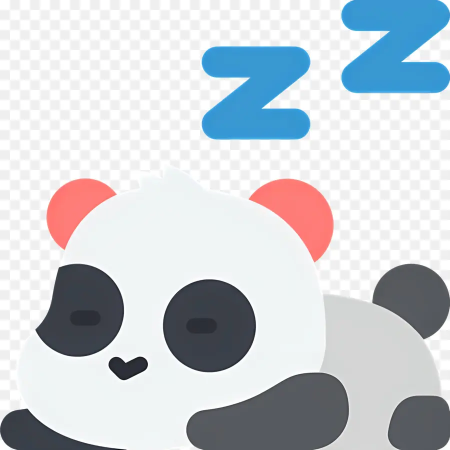 Dormir Zzz，Panda Endormi PNG