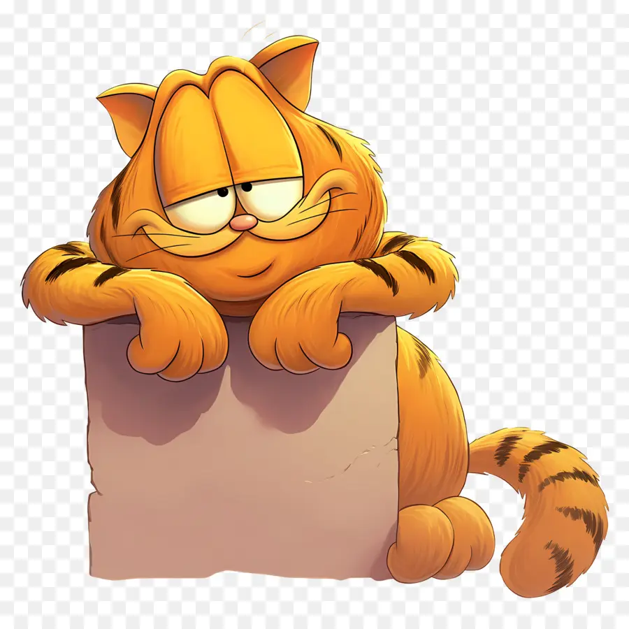 Garfield，Chat Orange PNG