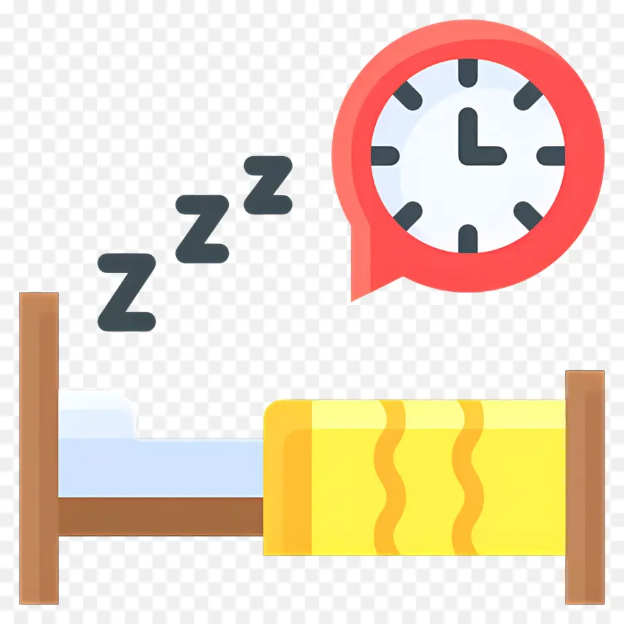 Dormir Zzz，Personne Endormie Avec Horloge PNG