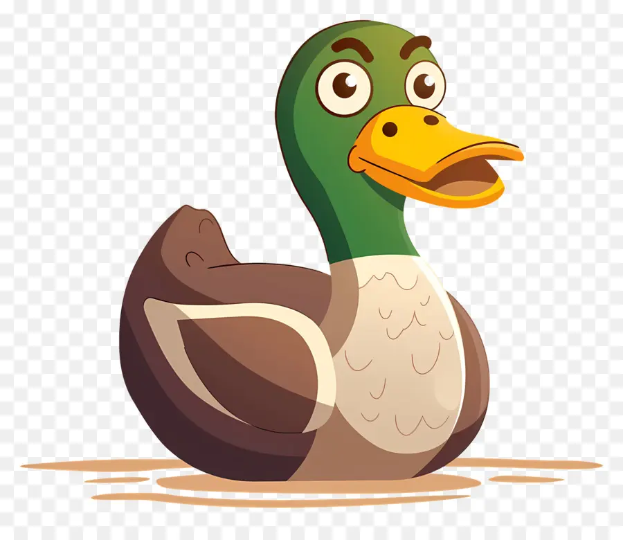 Caricature De Canard，Canard Dans L'eau PNG