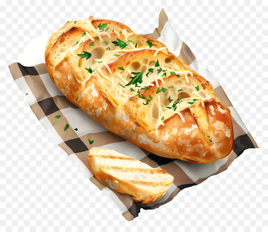 Pain à L'ail，Pain à L'ail Et Au Fromage PNG