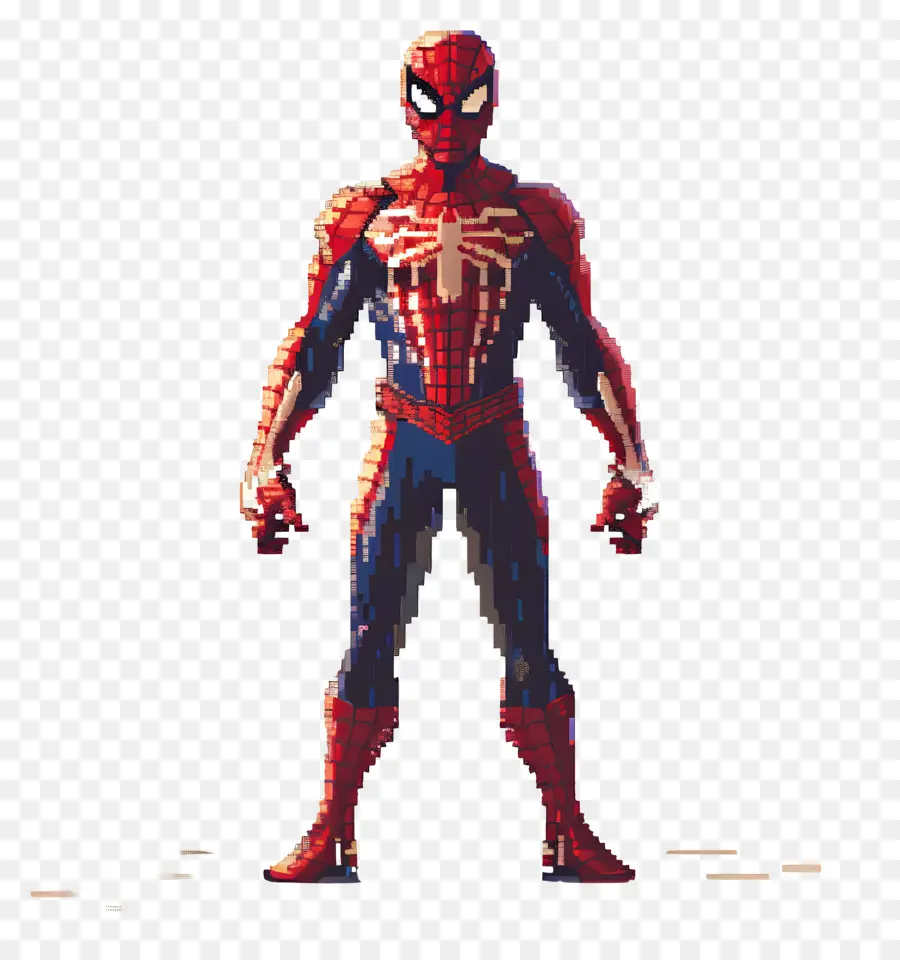 Pixel Araignée，Spider Man Pixélisé PNG