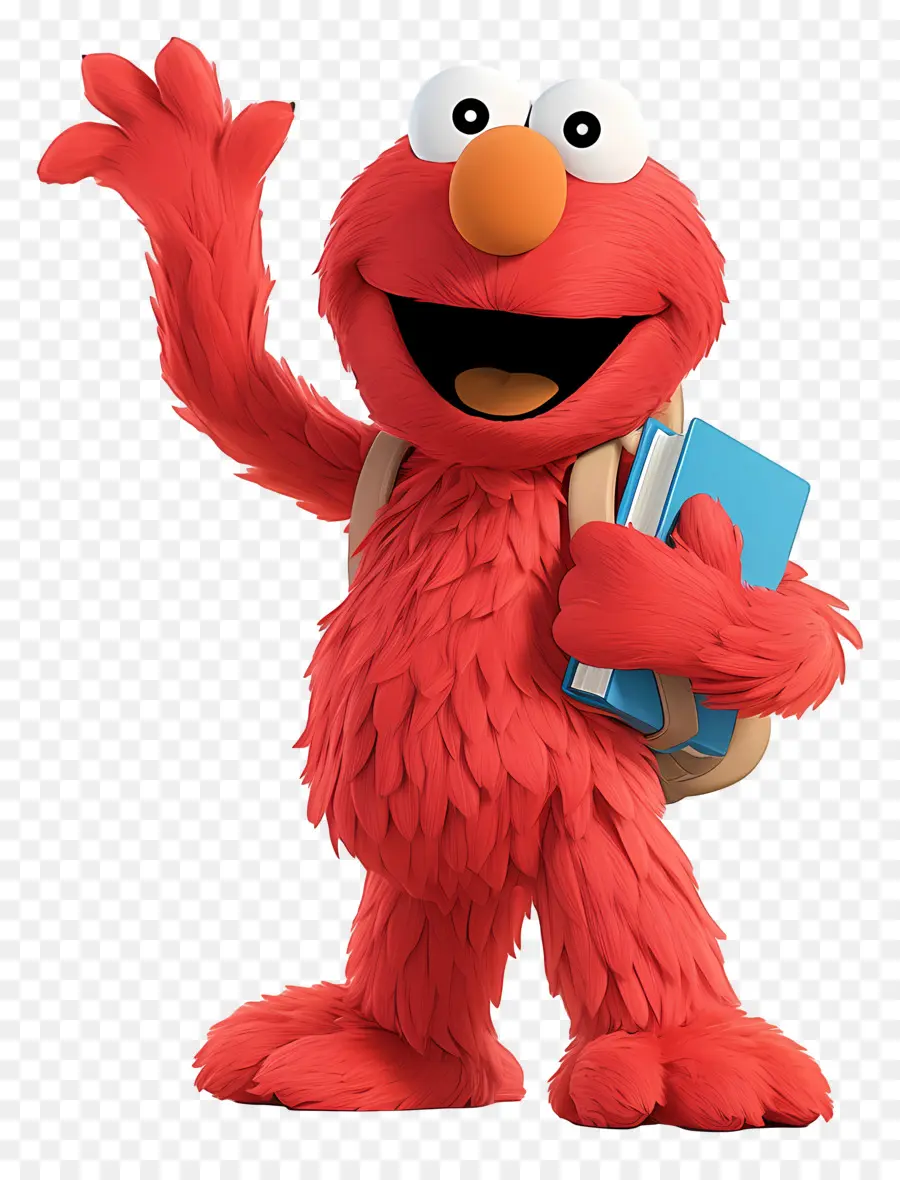 Elmo，Personnage à Fourrure Rouge PNG