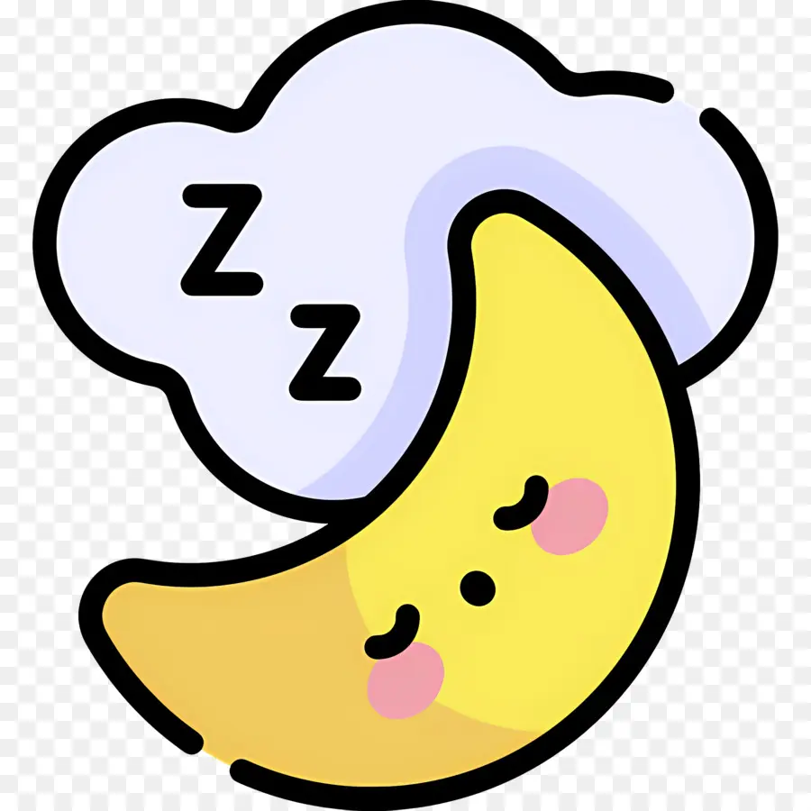 Dormir Zzz，Lune Endormie PNG