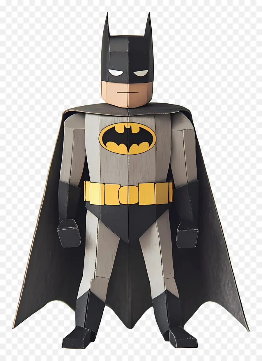 Homme Chauve Souris，Figurine De Super Héros En Papier PNG