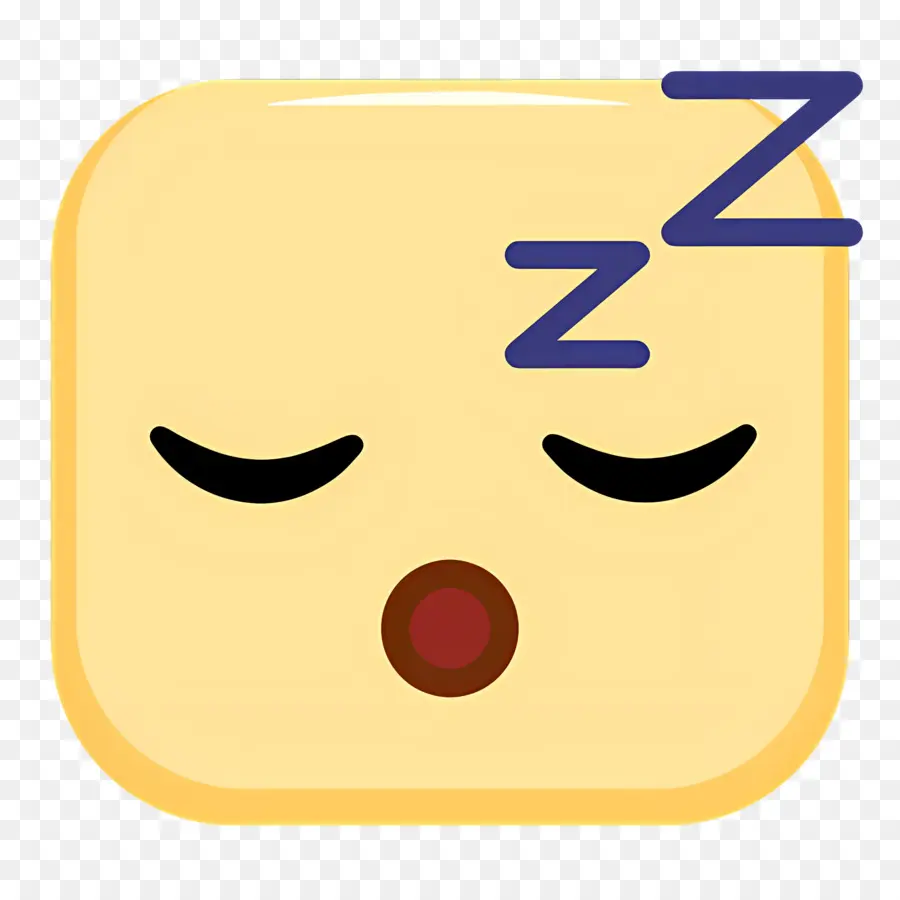 Dormir Zzz，Emoji Endormi PNG