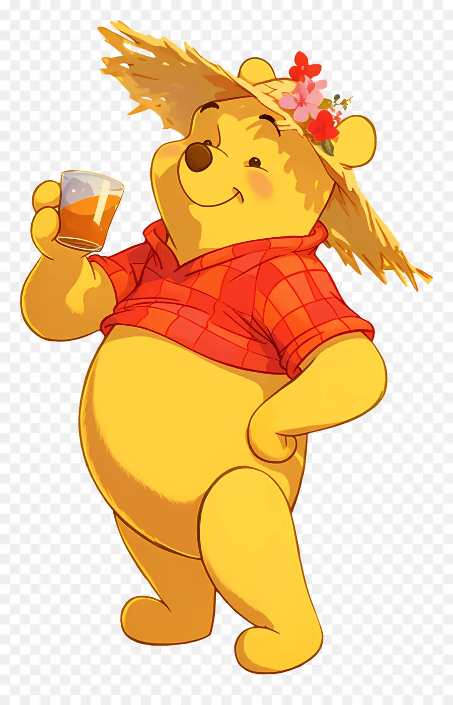 Winnie L'ourson，Ours Avec Boisson PNG