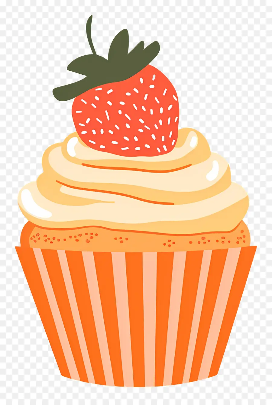 Petit Gâteau Mignon，Cupcake à La Fraise PNG