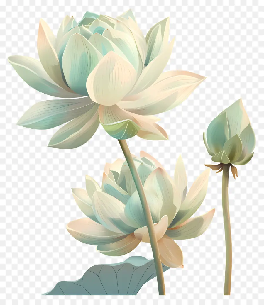 Fleurs De Lotus，Floraison PNG