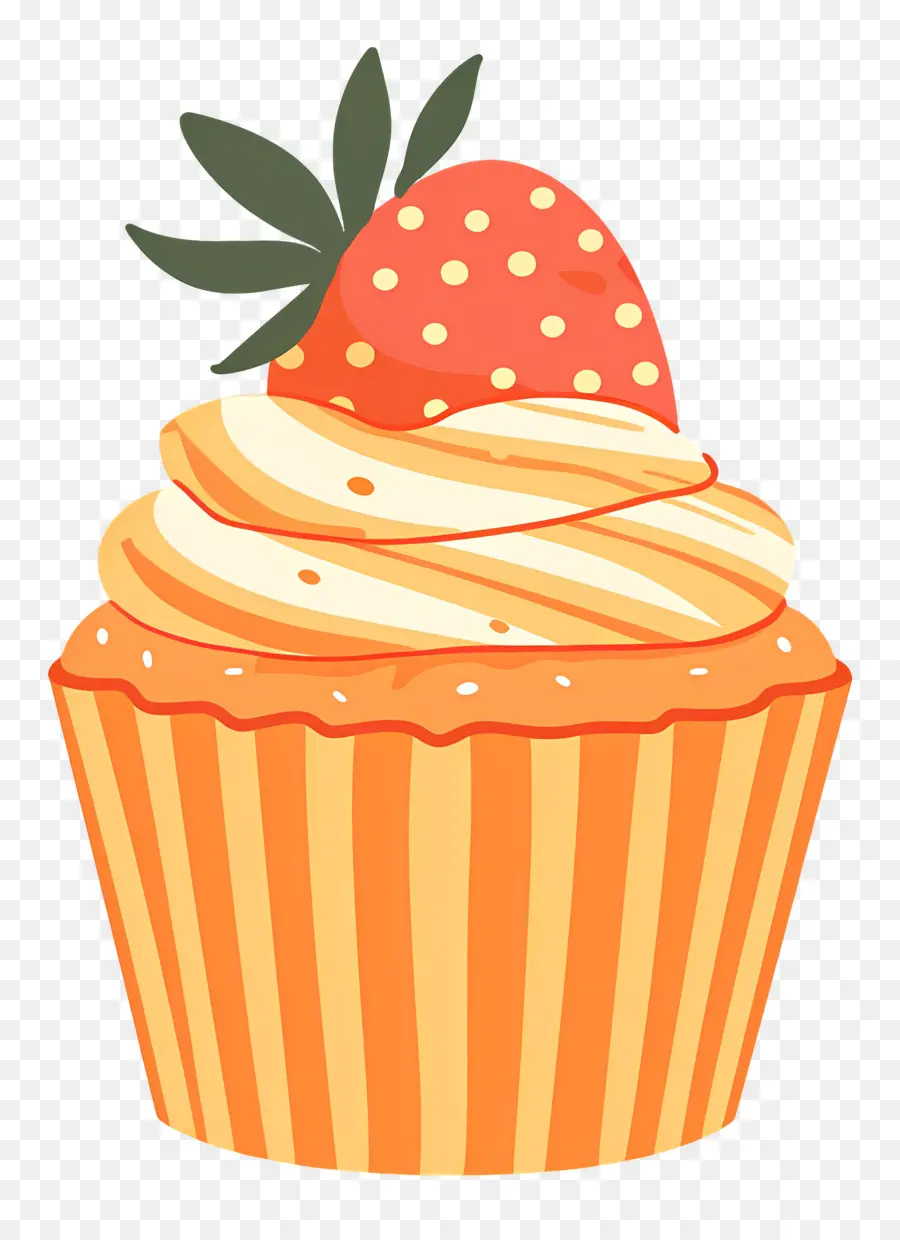 Petit Gâteau Mignon，Cupcake à La Fraise PNG