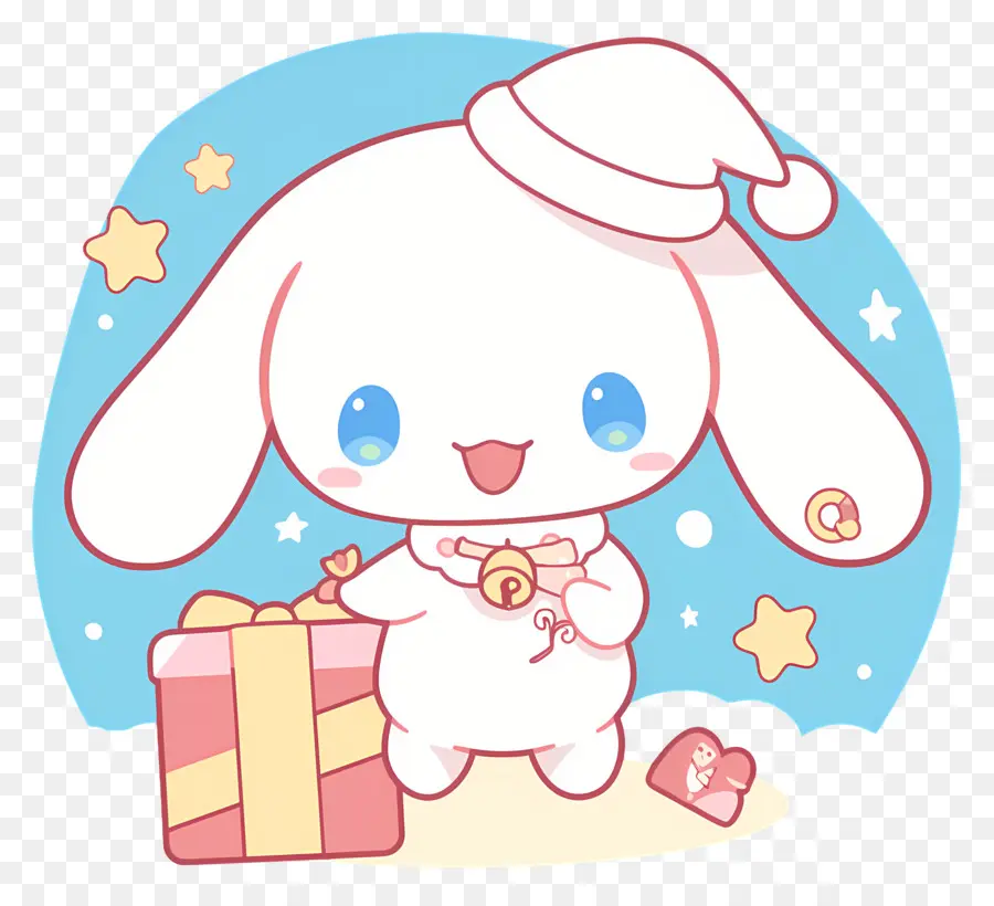 Cannelle Mignonne，Lapin Avec Des Décorations De Noël PNG