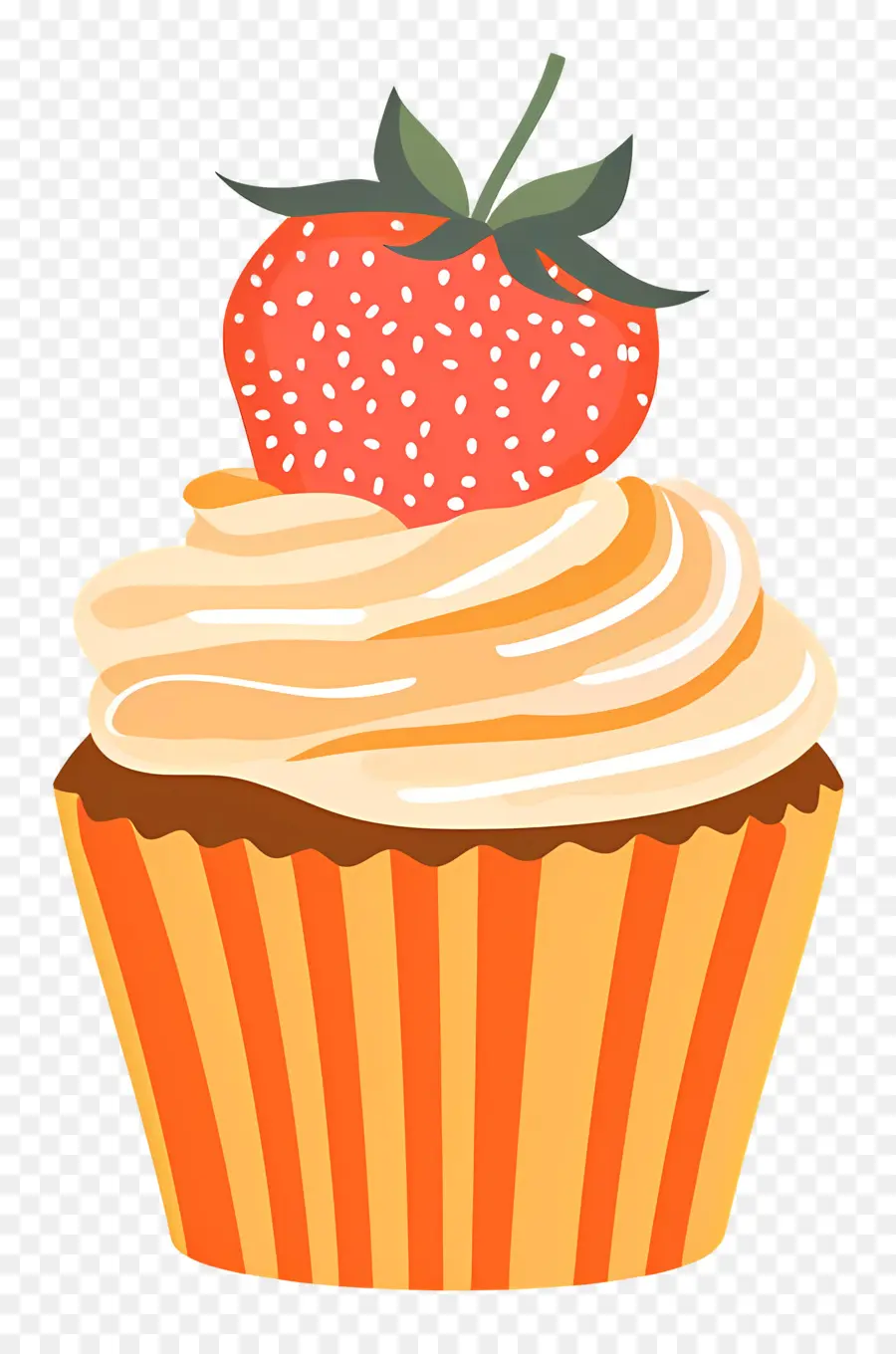 Petit Gâteau Mignon，Cupcake à La Fraise PNG