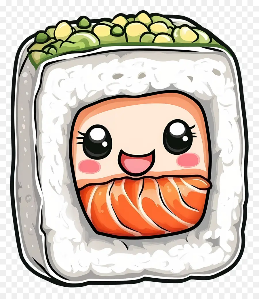 Sushis Mignons，Rouleau De Sushi Mignon PNG